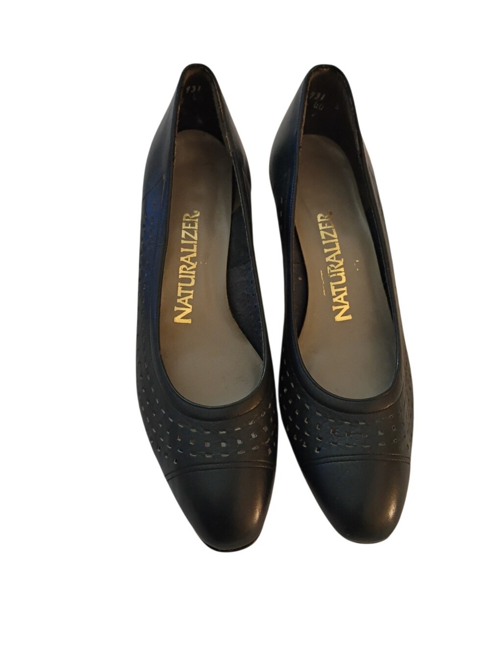 Naturalizer Dark Navy Perforated Womens Slip-On Pumps